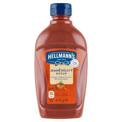 KEČUP JEMNE PÁLIVÝ 470g HELLMANN´S