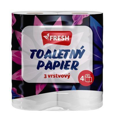 PAPIER TOALETNÝ 18m 4ks 3-VRST. FRESH 160 ÚTRŽ.
